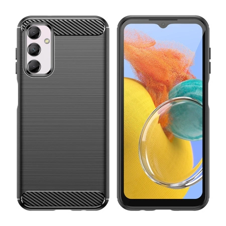 HURTEL ELASTYCZNE ETUI KARBON CASE DO SAMSUNG GALAXY M14 NOWOCZESNY DESIGN