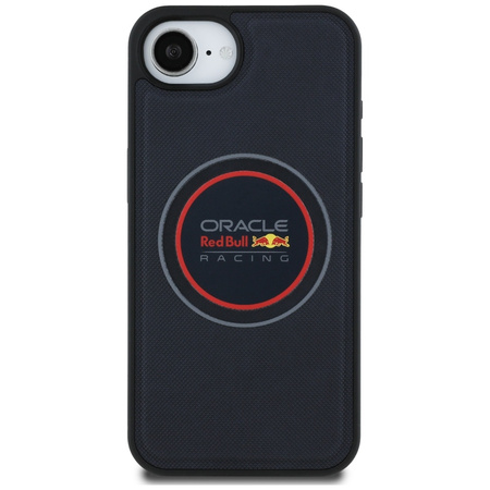 Etui Red Bull Meshed Logo and Red Ring   MagSafe do iPhone 16e granatowy