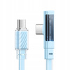 MCDODO KABEL USB-C KĄTOWY SZYBKIE ŁADOWANIE USB TYP C 3A 65W NIEBIESKI 1M