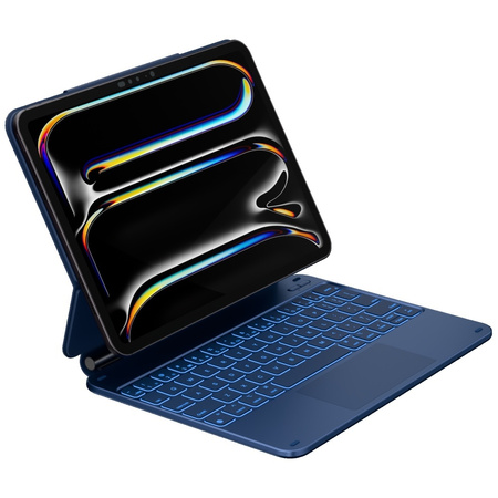 Etui Typecase Edge z klawiaturą do iPad  Air 11" 2024/2025 błękitny pacyfik