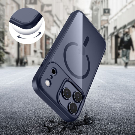 TECH-PROTECT MAGMAT MAGSAFE IPHONE 17 PRO DEEP BLUE/CLEAR