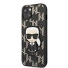 Etui Karl Lagerfeld KLHCP13SPMNIKBK na iPhone 13 mini hardcase - czarne Monogram Ikonik Patch