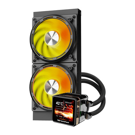 Chłodzenie wodne DARKFLASH DE240 240mm (czarne)