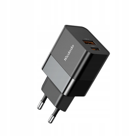 Mcdodo Phone Charger, Fast, USB, USB-C, 20W, for Iphone, universal, black