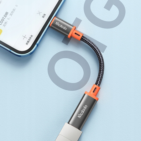 Mcdodo phone adapter, for iPhone, USB-C, silver