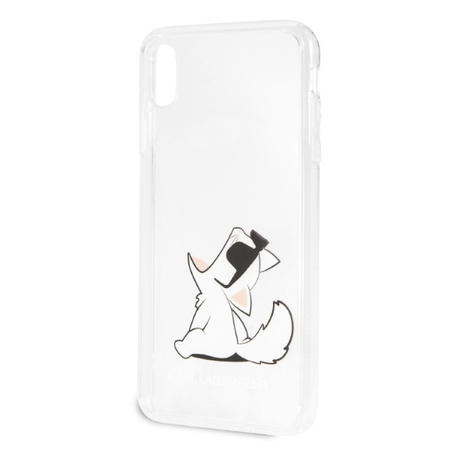 KARL LAGERFELD ETUI HARDCASE DO IPHONE XS MAX TRANSPARENTNE CHOUPETTE FUN