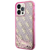 Etui Guess GUHCP14XLC4PSGP na iPhone 14 Pro Max 6.7" - różowe Liquid Glitter 4G Transculent