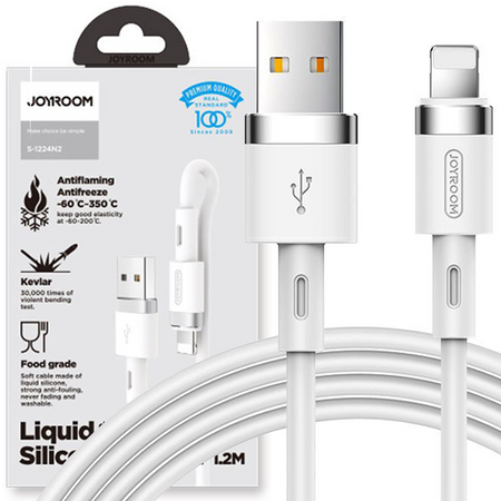 Joyroom kabel USB - Lightning 2,4A 1,2 m (S-1224N2 White)