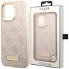Guess GUHMP13LU4GPRP iPhone 13 Pro / 13 6,1" różowy/pink hard case 4G Logo Plate MagSafe