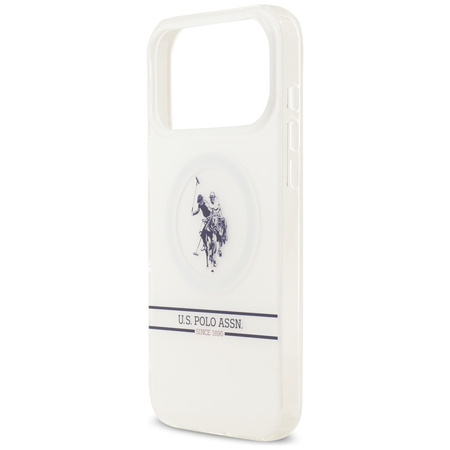 U.S. POLO ASSN. ETUI DH AND BOTTOM STRIPE LOGO DO MAGSAFE IPHONE 17 PRO
