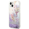 Guess GUHCP14MLFLSU iPhone 14 Plus 6,7" fioletowy/purple hardcase Flower Liquid Glitter