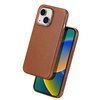 Dux Ducis Naples etui iPhone 14 Plus magnetyczny skórzany pokrowiec MagSafe brązowe