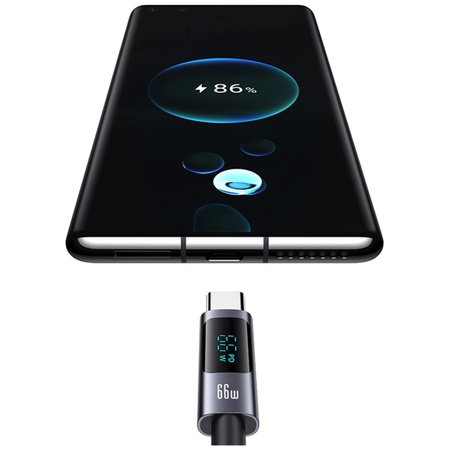USAMS KABEL USB-C DO USB-A 66W 6A DO SZYBKIEGO ŁADOWANIA TELEFONÓW