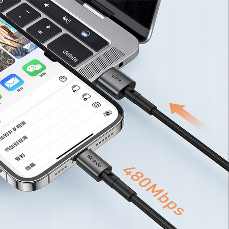 Cable for iPhone, USB, Prism, powerful, fast, 100w 1.2m, McDodo