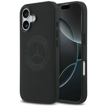 MERCEDES ETUI LEATHER VINTAGE LOGO MAGSAFE DO IPHONE 17 LUKSUSOWY