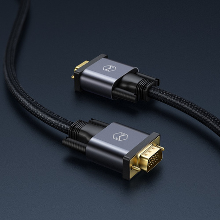 Kabel do monitora Mcdodo VGA do VGA dwukierunkowy czarny 2m