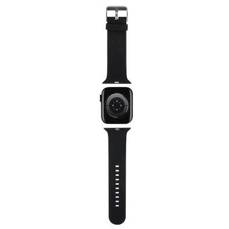 Pasek Karl Lagerfeld 3D Rubber Choupette Heads na Apple Watch 38/40/41mm - czarny