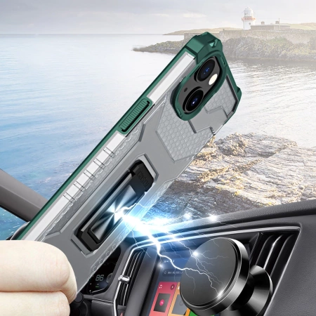 HURTEL ETUI CRYSTAL RING CASE PANCERNE DO IPHONE 13 Z MAGNETYCZNYM UCHWYTEM