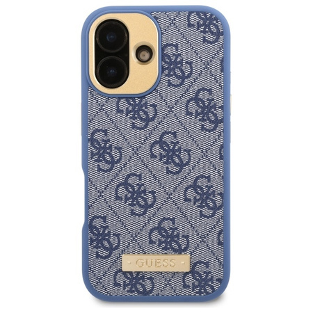 Guess GUHMP16MU4GPRB iPhone 16 Plus6.7 niebieski/blue hardcase 4G Logo Plate MagSafe