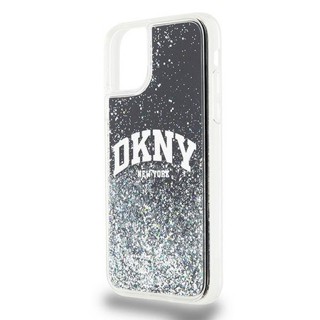 DKNY POKROWIEC HARDCASE DO IPHONE 11 6.1 LIQUID GLITTER Z LOGO ZŁOTE