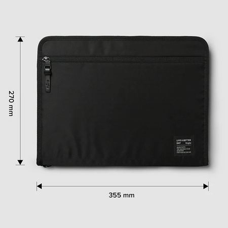 Ringke Smart Zip Pouch uniwersalne etui na laptopa tablet (do 13'') podstawka torba organizer beżowy