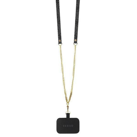 Guess GUHCP15SP4TDSCPK iPhone 15 6.1" czarny/black hardcase Crossbody 4G Metal Logo