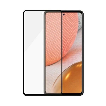 Szkło PanzerGlass E2E Microfracture antybakteryjne na Samsung Galaxy A72 - z czarną ramką