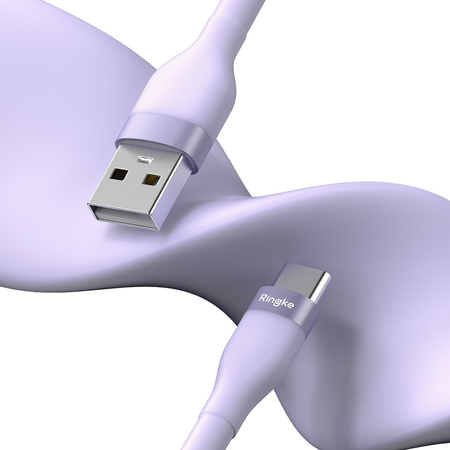 Ringke kabel USB-A - USB-C 480Mb/s 12W 2m fioletowy (CB60068RS)
