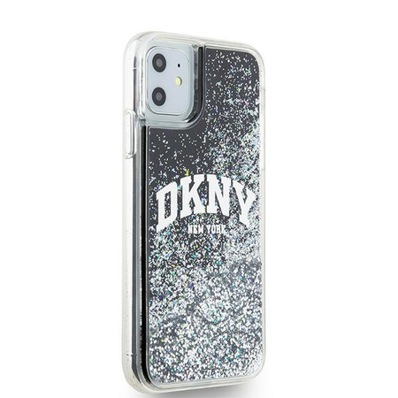 DKNY POKROWIEC HARDCASE DO IPHONE 11 6.1 LIQUID GLITTER Z LOGO ZŁOTE