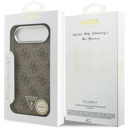GUESS ETUI TRIANGLE LOGO MAGSAFE DO IPHONE AIR ELEGANCKIE Z OCHRONĄ