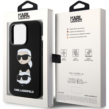 KARL LAGERFELD ETUI SILIKONOWE DO IPHONE 15 PRO 6.1 KARL&CHOUPETTE Z LOGO