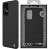 Nillkin Textured Case wytrzymałe wzmocnione etui z żelową ramką i nylonem na tyle Samsung Galaxy A73 czarny