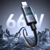 Kabel Joyroom S-A16 Pro Prism Series 66W USB-A - USB-C z wyświetlaczem 1,2m - czarny