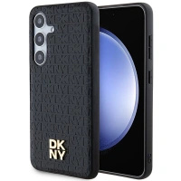 DKNY POKROWIEC HARDCASE DO SAMSUNG GALAXY S24 S921 Z LOGO METALOWYM LEATHER
