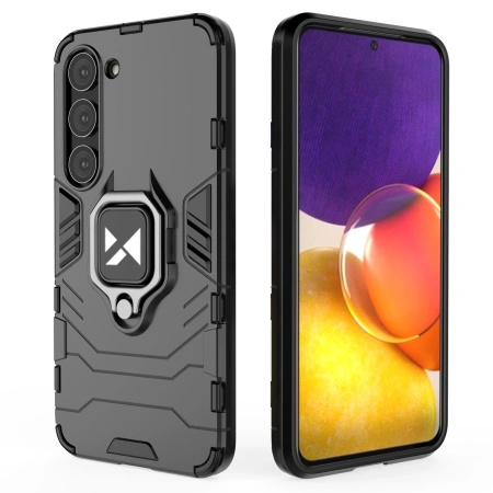 WOZINSKY POKROWIEC RING ARMOR DO SAMSUNG GALAXY S23 Z UCHWYTEM MAGNETYCZNYM