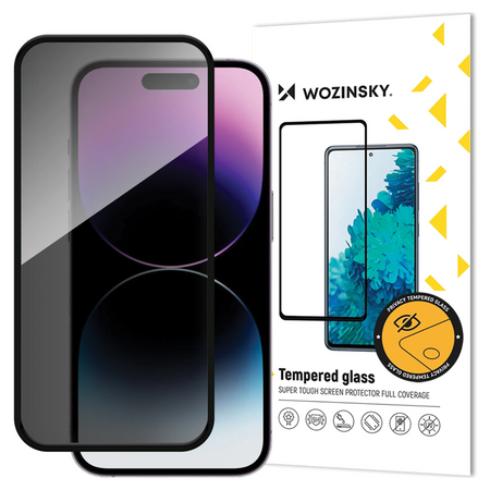 WOZINSKY SZKŁO HARTOWANE DO IPHONE 16 PRO MAX OCHRONA Z FILTREM PRYWATNOŚCI