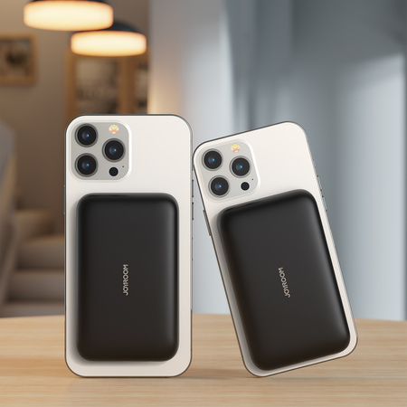 Joyroom powerbank 10000mAh 20W Power Delivery Quick Charge magnetyczna ładowarka bezprzewodowa Qi 15W do iPhone kompatybilna z MagSafe czarny (JR-W020 black)