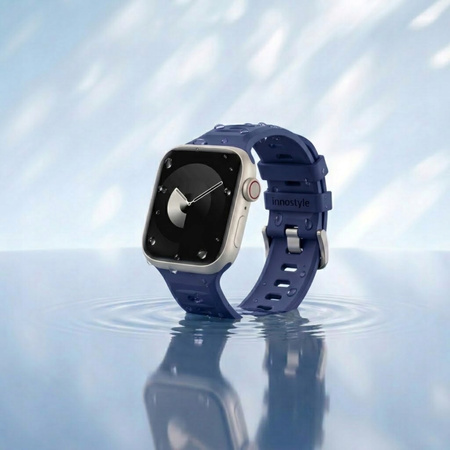 INNOSTYLE PASEK DO ZEGARKA SMARTWATCH 42 44 45 46 49 MM SILIKONOWY GRANAT