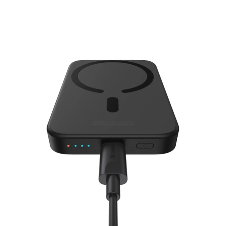 Powerbank bezprzewodowy Baseus Magnetic Wireless Charging 20W z MagSafe i USB-C - czarny