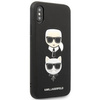 Karl Lagerfeld KLHCI65SAKICKCBK iPhone XS Max czarny/black hardcase Saffiano Karl&Choupette Head