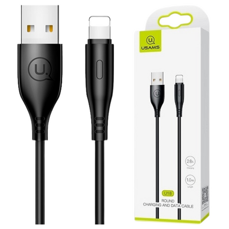 USAMS KABEL DO LIGHTNING 2A DO APPLE IPHONE 11 12 13 14 1M SZYBKA ŁADOWARKA