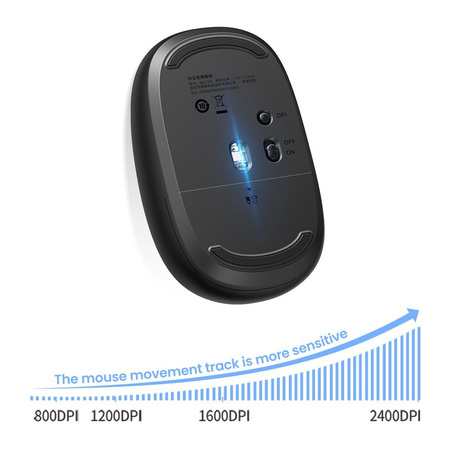 Myszka bezprzewodowa USB 2.4GHz Ugreen MU105 - szara