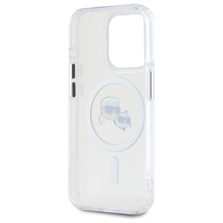 KARL LAGERFELD ETUI HARDCASE DO IPHONE 15 PRO 6.1 DO MAGSAFE Z METALOWYM