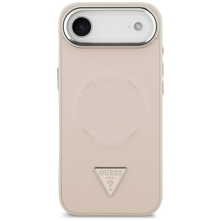 Etui Guess Triangle Logo MagSafe do      iPhone Air różowy