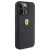 Etui Ferrari Quilted Metal Logo na iPhone 15 Pro Max - czarne