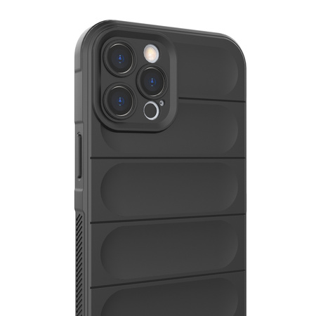 Magic Shield Case etui do iPhone 12 Pro Max elastyczny pancerny pokrowiec ciemnoniebieski