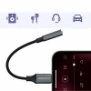 Adapter Wozinsky WALJ-01 Lightning - mini jack 3,5mm - czarny