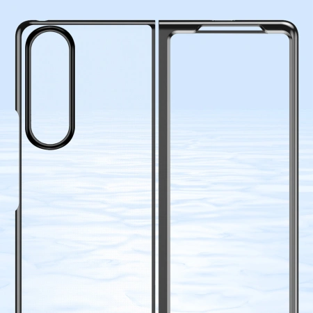 HURTEL ETUI POKROWIEC Z METALICZNĄ RAMKĄ DO SAMSUNG GALAXY Z FOLD 4 NOWOŚĆ
