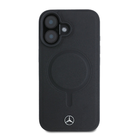 MERCEDES CASE HARDCASE DO IPHONE 16 6.1 DO MAGSAFE SKÓRZANE PLAIN SMOOTH