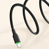 MCDODO KABEL USB-C SZYBKIE ŁADOWANIE DO SAMSUNG XIAOMI TYP C 6A 100W 1M LED CZARNY